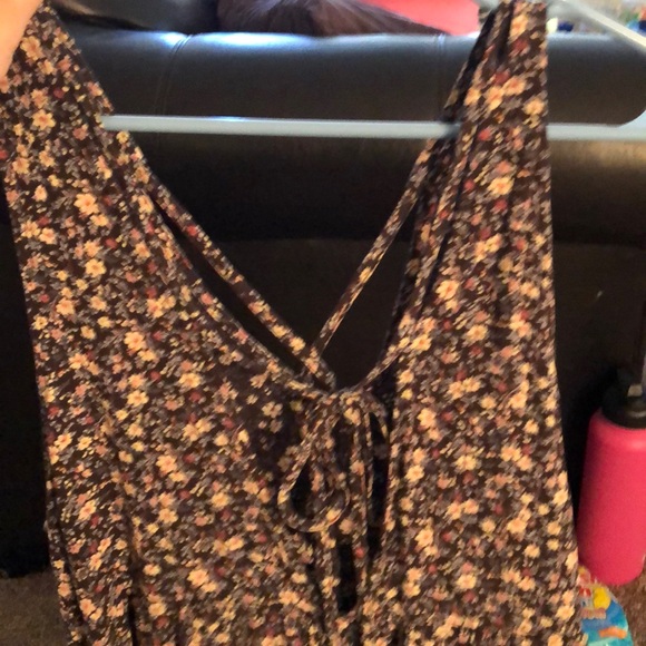 American eagle brown tank top with a tie - Picture 3 of 3